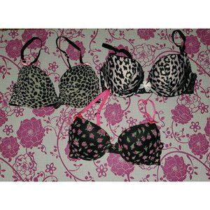 Betsey Johnson/Victoria's Secret Bra Bundle x3